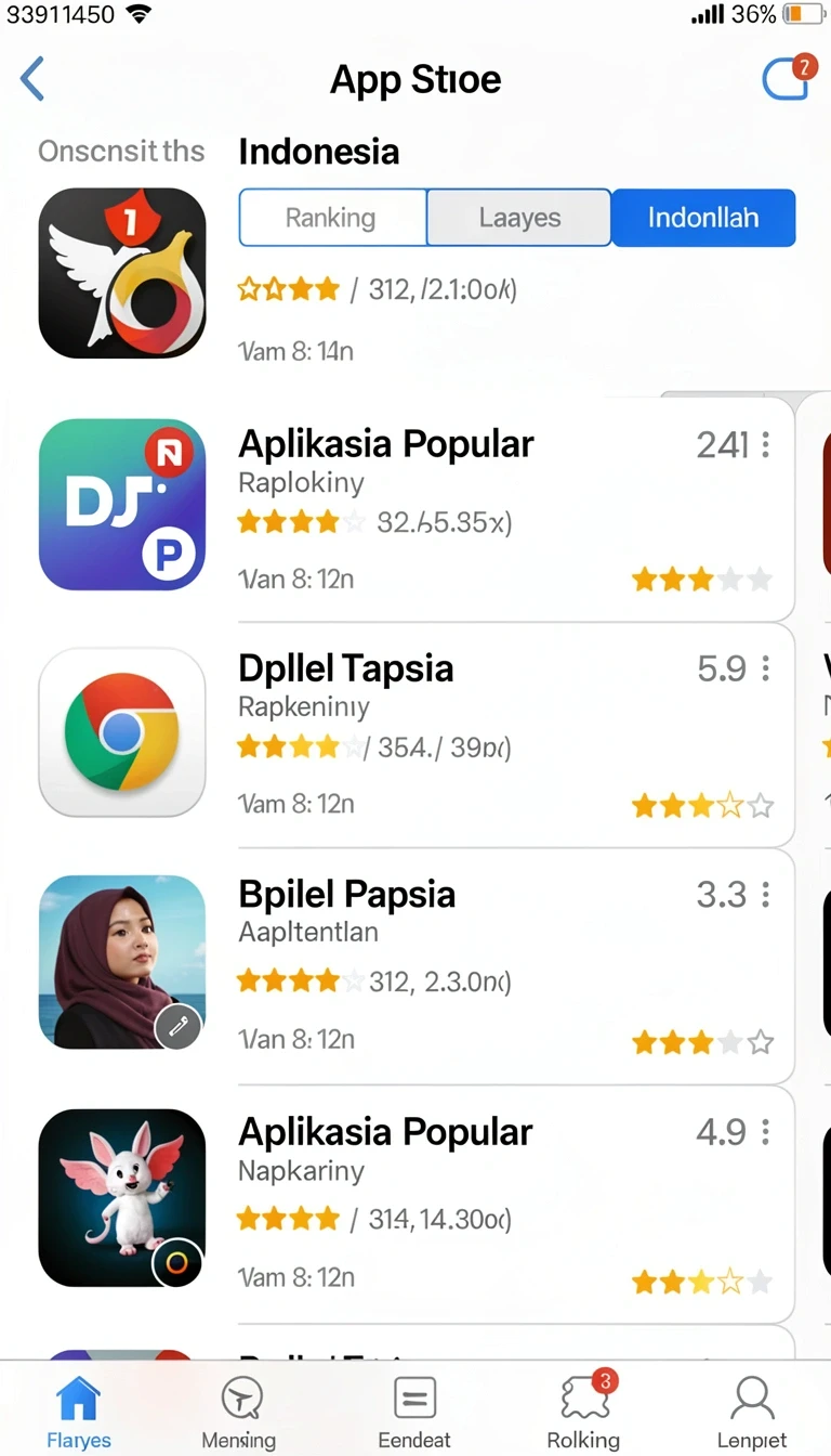 Beragam pilihan permainan menarik dalam aplikasi Download pisang123 APK untuk Android.